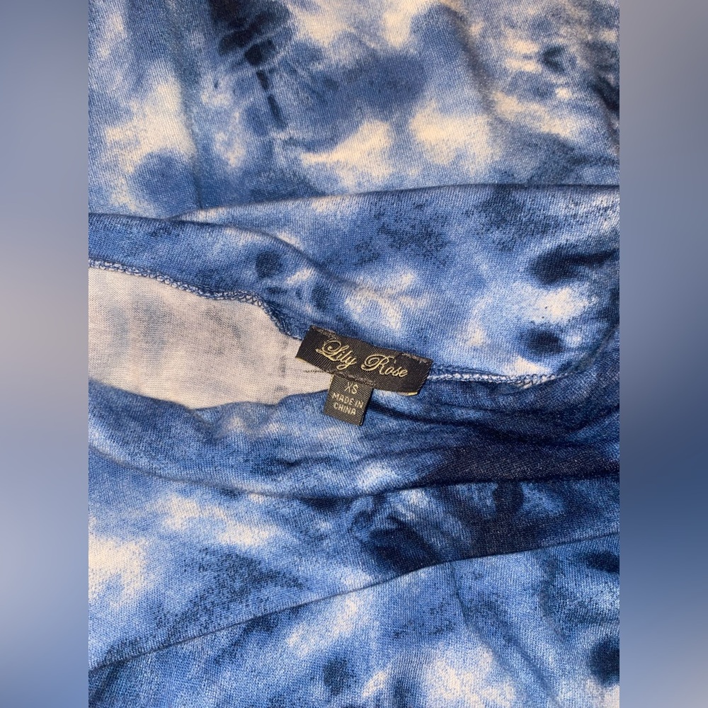 Blue tye die maxi skirt - Picture 3 of 3